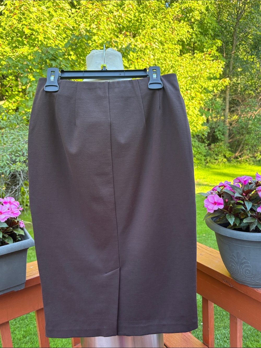 NWOT Eileen Fisher Pencil skirt with back slit